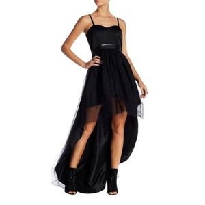 Black Mesh Cocktail Dress